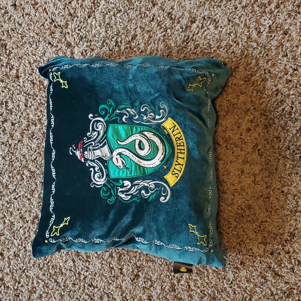 Harry Potter Slytherin Pillow w/Snake Plush Inside